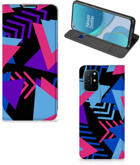 B2Ctelecom Stand Case OnePlus 8T Telefoonhoesje Funky Triangle