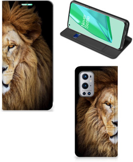 B2Ctelecom Stand Case OnePlus 9 Pro Smart Cover Hoesje Leeuw