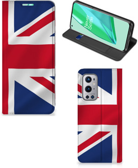 B2Ctelecom Stand Case OnePlus 9 Pro Telefoonhoesje Groot-Brittannië Vlag