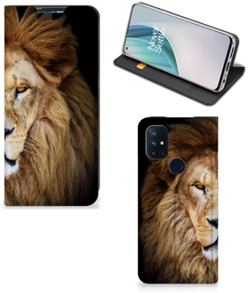 B2Ctelecom Stand Case OnePlus Nord N10 5G Smart Cover Hoesje Leeuw