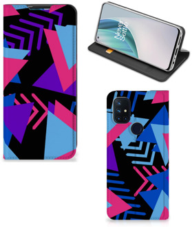 B2Ctelecom Stand Case OnePlus Nord N10 5G Telefoonhoesje Funky Triangle