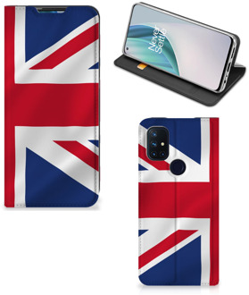 B2Ctelecom Stand Case OnePlus Nord N10 5G Telefoonhoesje Groot-Brittannië Vlag