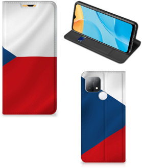 B2Ctelecom Stand Case OPPO A15 Smart Cover Tsjechische Vlag