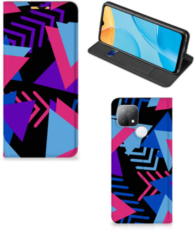 B2Ctelecom Stand Case OPPO A15 Telefoonhoesje Funky Triangle