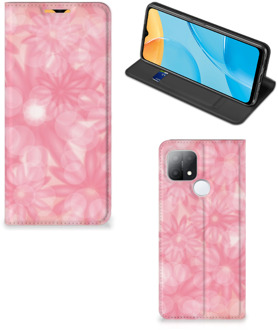 B2Ctelecom Stand Case OPPO A15 Telefoonhoesje Lente Bloemen