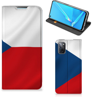 B2Ctelecom Stand Case OPPO A52 | A72 Smart Cover Tsjechische Vlag