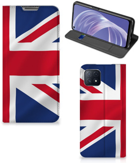 B2Ctelecom Stand Case OPPO A73 5G Telefoonhoesje Groot-Brittannië Vlag