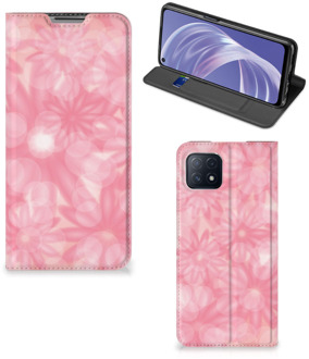 B2Ctelecom Stand Case OPPO A73 5G Telefoonhoesje Lente Bloemen