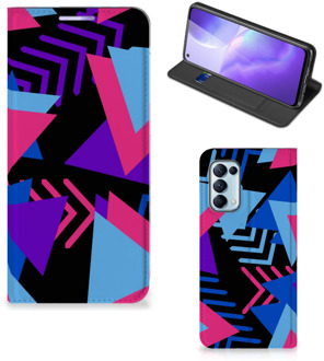 B2Ctelecom Stand Case OPPO Find X3 Lite Telefoonhoesje Funky Triangle