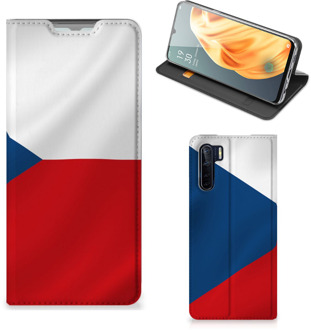 B2Ctelecom Stand Case OPPO Reno3 | A91 Smart Cover Tsjechische Vlag