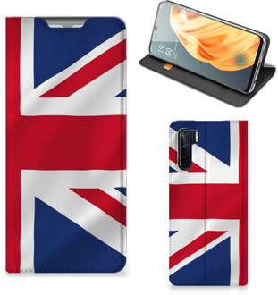 B2Ctelecom Stand Case OPPO Reno3 | A91 Telefoonhoesje Groot-Brittannië Vlag