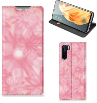 B2Ctelecom Stand Case OPPO Reno3 | A91 Telefoonhoesje Lente Bloemen