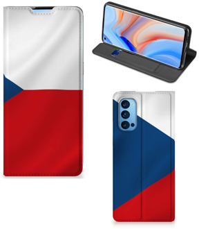 B2Ctelecom Stand Case OPPO Reno4 Pro 5G Smart Cover Tsjechische Vlag