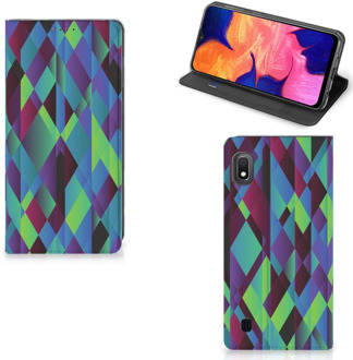 B2Ctelecom Stand Case Samsung Galaxy A10 Abstract Green Blue