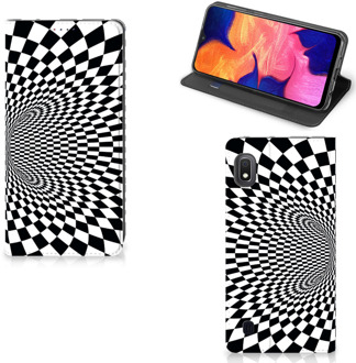 B2Ctelecom Stand Case Samsung Galaxy A10 zwart-wit Design Illusie