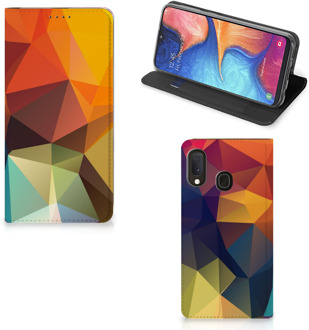 B2Ctelecom Stand Case Samsung Galaxy A20e Polygon Color