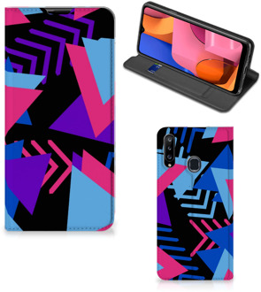 B2Ctelecom Stand Case Samsung Galaxy A20s Telefoonhoesje Funky Triangle