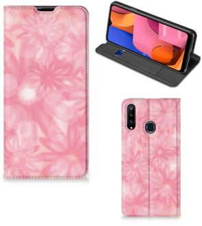 B2Ctelecom Stand Case Samsung Galaxy A20s Telefoonhoesje Lente Bloemen