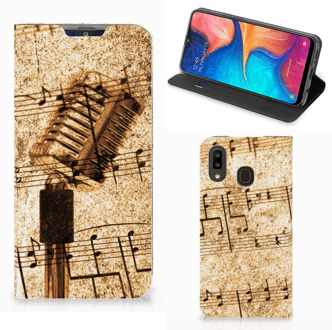 B2Ctelecom Stand Case Samsung Galaxy A30 Bladmuziek