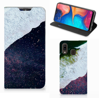 B2Ctelecom Stand Case Samsung Galaxy A30 Sea in Space