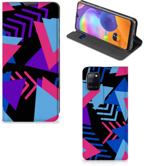 B2Ctelecom Stand Case Samsung Galaxy A31 Telefoonhoesje Funky Triangle