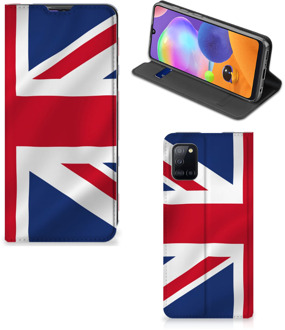 B2Ctelecom Stand Case Samsung Galaxy A31 Telefoonhoesje Groot-Brittannië Vlag