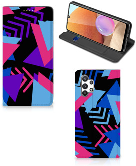 B2Ctelecom Stand Case Samsung Galaxy A32 4G Telefoonhoesje Funky Triangle