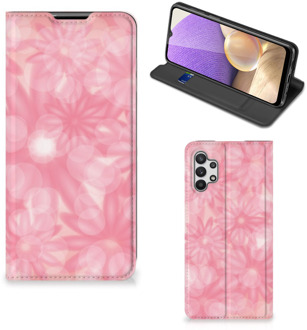 B2Ctelecom Stand Case Samsung Galaxy A32 5G Telefoonhoesje Lente Bloemen