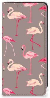 B2Ctelecom Stand Case Samsung Galaxy A41 Hoesje met naam Flamingo