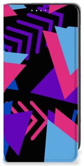 B2Ctelecom Stand Case Samsung Galaxy A41 Telefoonhoesje Funky Triangle