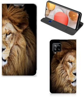 B2Ctelecom Stand Case Samsung Galaxy A42 Smart Cover Hoesje Leeuw