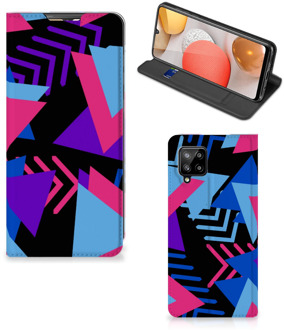 B2Ctelecom Stand Case Samsung Galaxy A42 Telefoonhoesje Funky Triangle