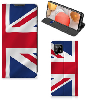 B2Ctelecom Stand Case Samsung Galaxy A42 Telefoonhoesje Groot-Brittannië Vlag