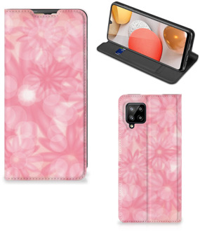 B2Ctelecom Stand Case Samsung Galaxy A42 Telefoonhoesje Lente Bloemen