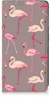 B2Ctelecom Stand Case Samsung Galaxy A52 Hoesje met naam Flamingo