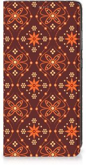 B2Ctelecom Stand Case Samsung Galaxy A52 Telefoonhoesje Batik Brown