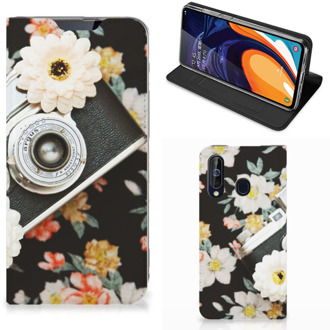 B2Ctelecom Stand Case Samsung Galaxy A60 Vintage Camera