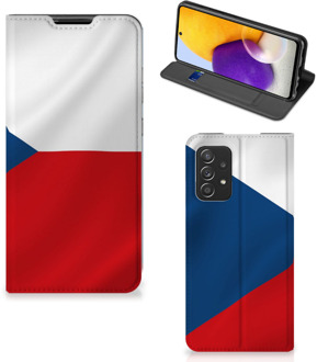 B2Ctelecom Stand Case Samsung Galaxy A72 (5G/4G) Smart Cover Tsjechische Vlag