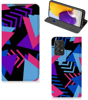 B2Ctelecom Stand Case Samsung Galaxy A72 (5G/4G) Telefoonhoesje Funky Triangle