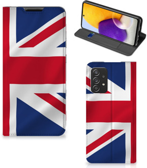 B2Ctelecom Stand Case Samsung Galaxy A72 (5G/4G) Telefoonhoesje Groot-Brittannië Vlag