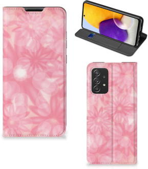 B2Ctelecom Stand Case Samsung Galaxy A72 (5G/4G) Telefoonhoesje Lente Bloemen