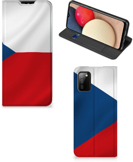 B2Ctelecom Stand Case Samsung Galaxy M02s | A02s Smart Cover Tsjechische Vlag