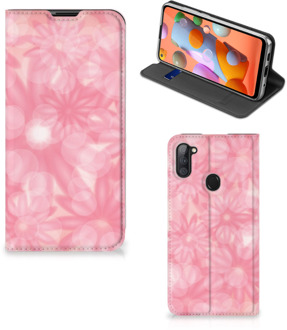 B2Ctelecom Stand Case Samsung Galaxy M11 | A11 Telefoonhoesje Lente Bloemen