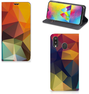 B2Ctelecom Stand Case Samsung Galaxy M20 Polygon Color