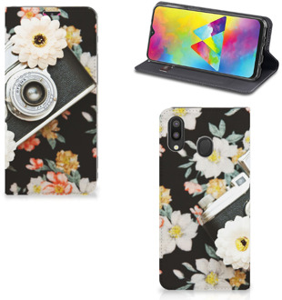 B2Ctelecom Stand Case Samsung Galaxy M20 Vintage Camera