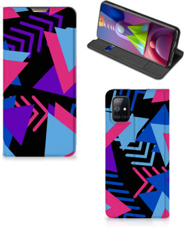 B2Ctelecom Stand Case Samsung Galaxy M51 Telefoonhoesje Funky Triangle