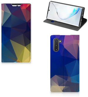 B2Ctelecom Stand Case Samsung Galaxy Note 10 Polygon Dark