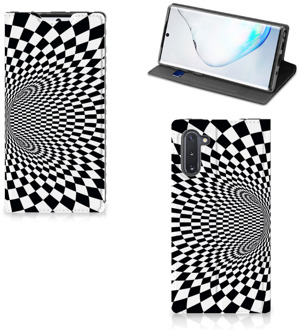 B2Ctelecom Stand Case Samsung Galaxy Note 10 zwart-wit Design Illusie