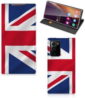 B2Ctelecom Stand Case Samsung Galaxy Note 20 Ultra Telefoonhoesje Groot-Brittannië Vlag