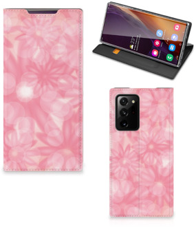 B2Ctelecom Stand Case Samsung Galaxy Note 20 Ultra Telefoonhoesje Lente Bloemen